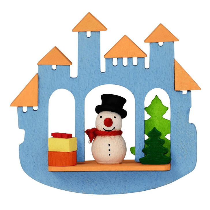 Snowman - City Gate Wooden Ornament