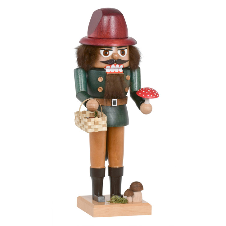 Mushroom Picker Nutcracker | 26cm – German nutcracker by KWO