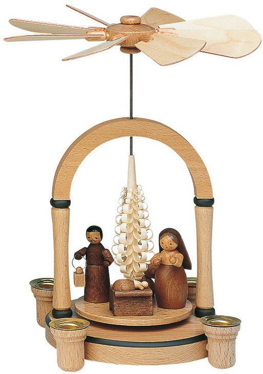 Nativity, natural – Christmas pyramid by KWO