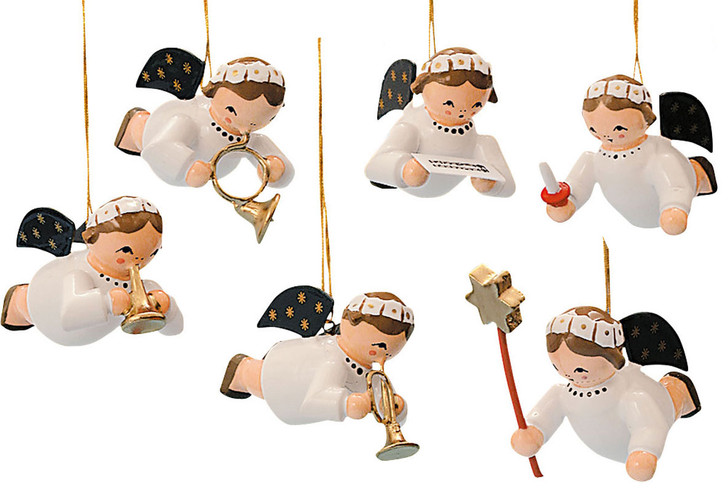 Six Hanging Angels Ornament Set – Christmas ornament by KWO