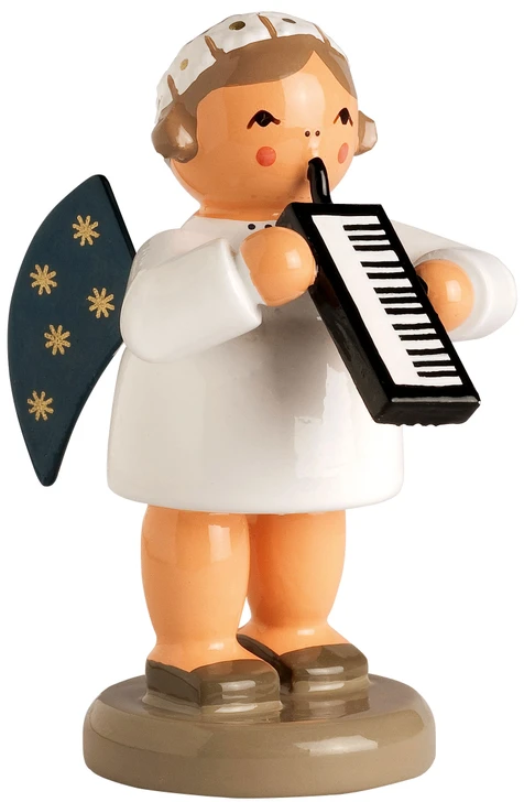 Angel Figurine with a Melodica – Christmas ornament by KWO
