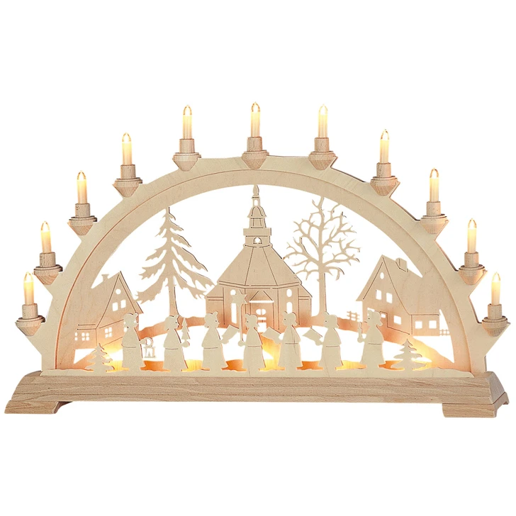 Archway ‐ Seiffner Church German Arch Schwibbogen – Christmas ornament by Taulin
