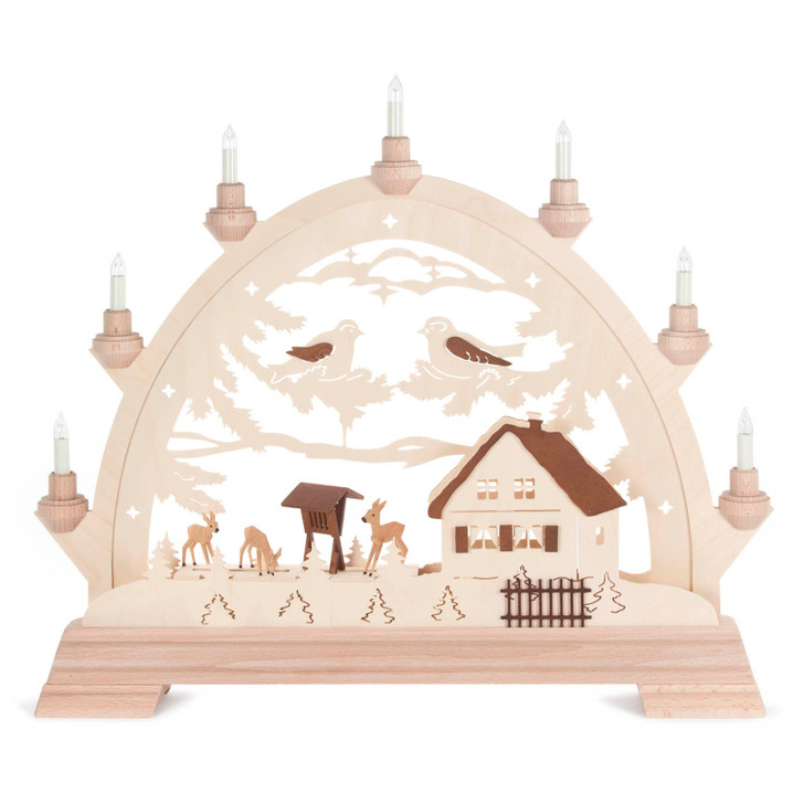Archway ‐ "Roe deer", small, electric illumination – Christmas light arch by Taulin