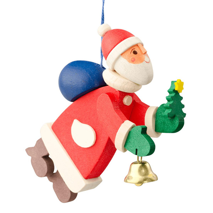 Santa German Made Ornament – detail view of the Christmas ornament