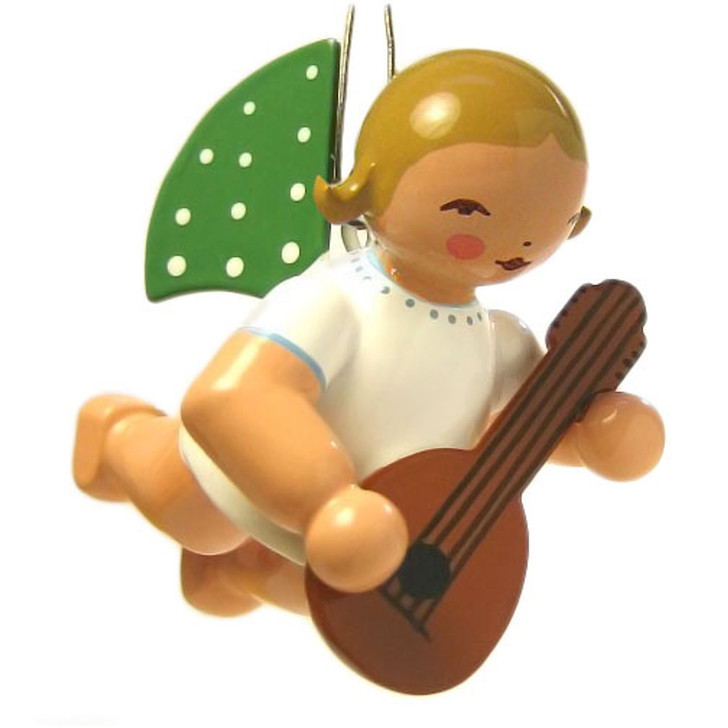 Wendt Kuhn Flying Angel Playing Mandolin German Ornament