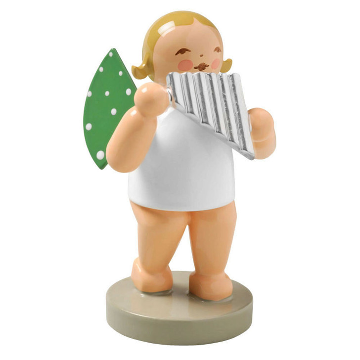 WENDT & KÜHN Standing Angel Pan Flute Figurine – Christmas ornament