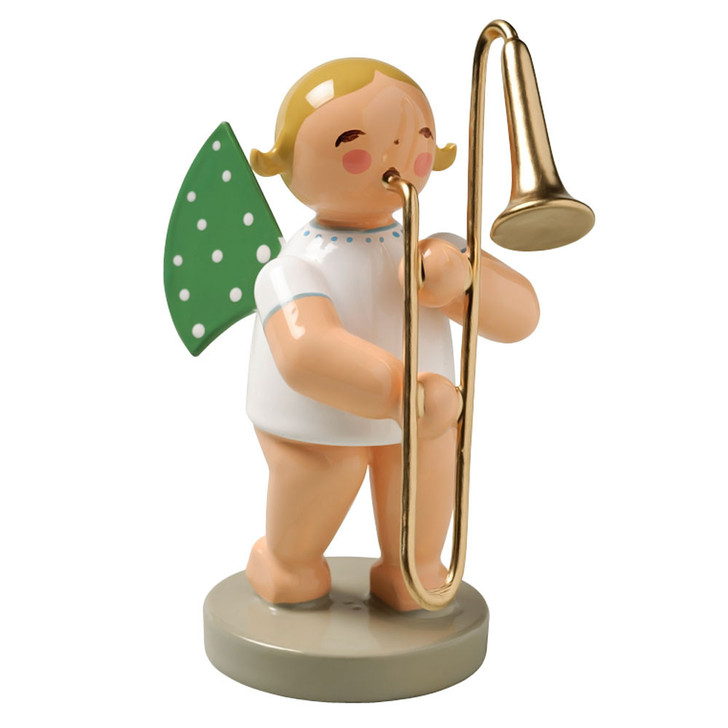 Blonde Angel Trombone Figurine Wendt Kuhn