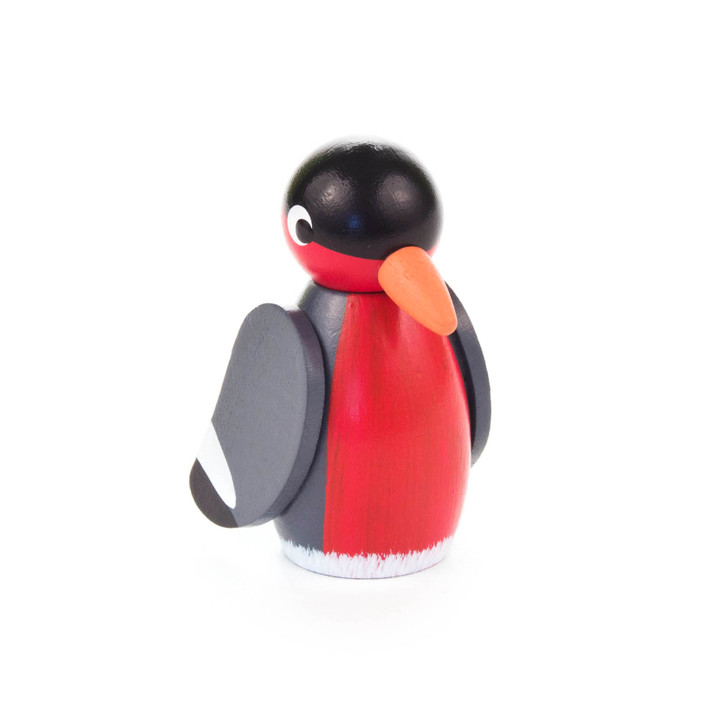 Look About Bird - Red-Grey | 2.1 Inches Tall – alternate view of the Christmas ornament