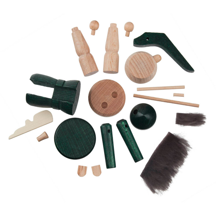 Unfinished Kit: Hunter Stained Nutcracker – German nutcracker by Ronny Groschl
