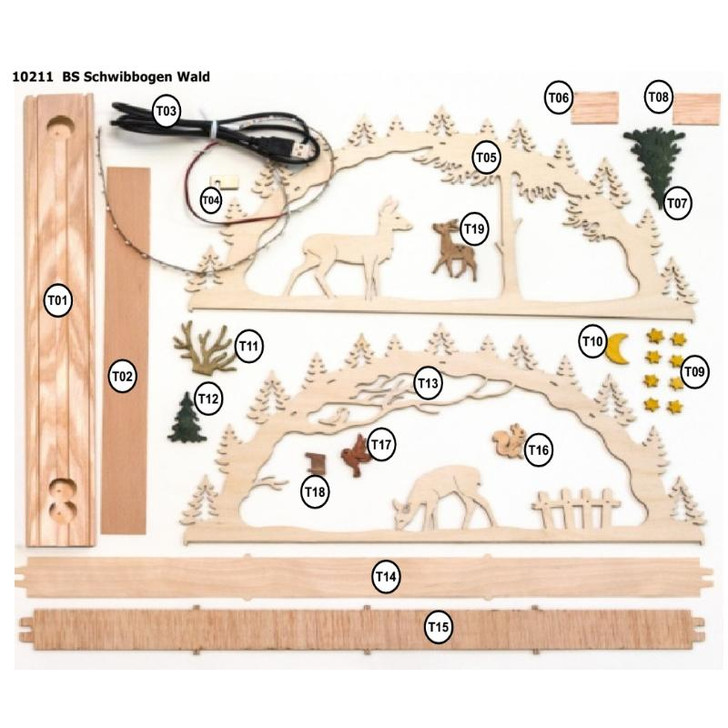 Unfinished Kit: LED Candle Arch – Christmas light arch by Kuhnert GmbH