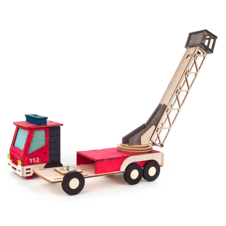 German DIY Smoker KIT - Fire Truck – side view of the German Christmas smoker