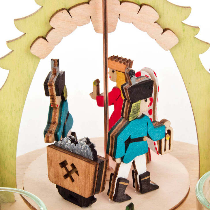 Unfinished Kit: Erzgebirge Tealight Pyramid – alternate view of the Christmas pyramid