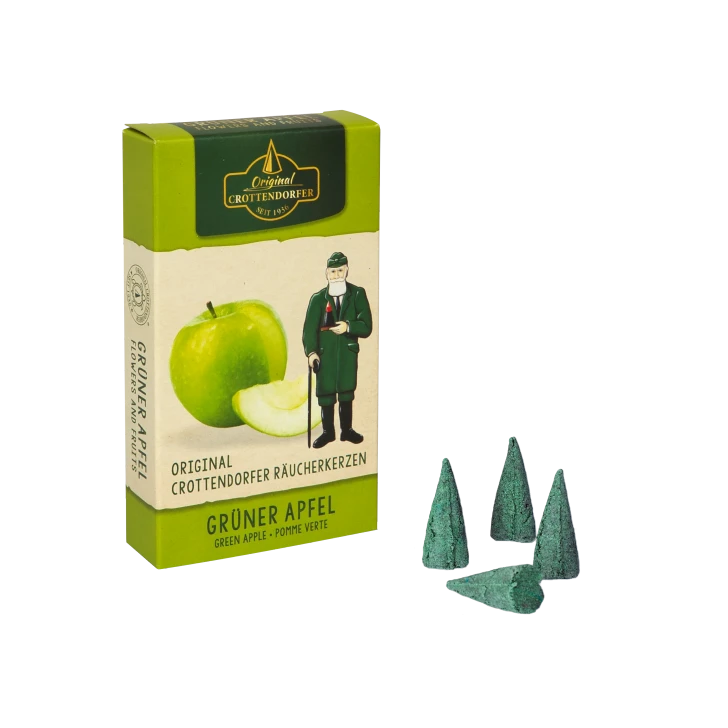 Crottendorfer Green Apple Incense Cones – German Christmas smoker
