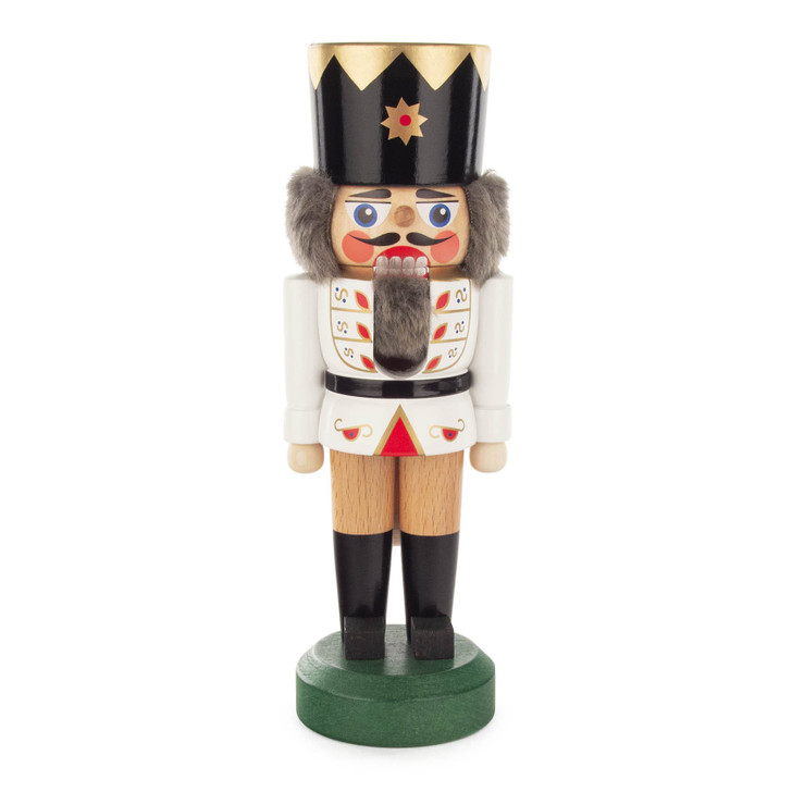 King in White Nutcracker | 23cm – German nutcracker by Jan Legler eK