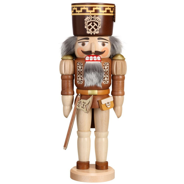 Natural Miner Nutcracker | 15.6in – side view of the German nutcracker
