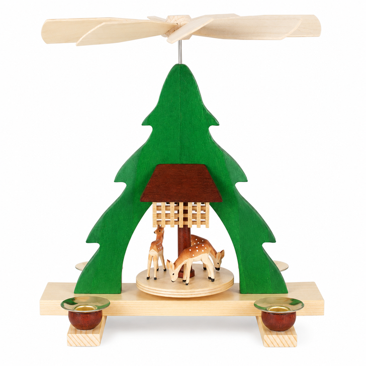 FRANZ KARL Deer Forest Christmas Pyramid