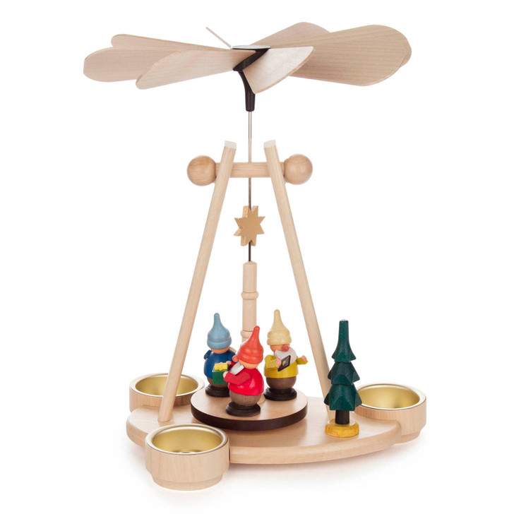 Helper Gnome Elves Tealight Pyramid – Christmas pyramid by Spielwarenmacher Gunther