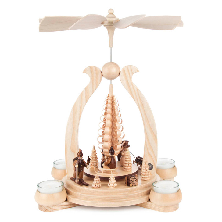 Nature Wilderness Tealight Pyramid – Christmas pyramid by Mueller GmbH