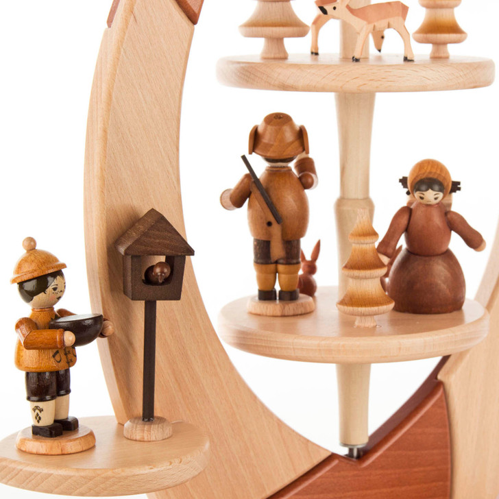 Winter Village Tealight Pyramid | 43cm – detail view of the Christmas pyramid