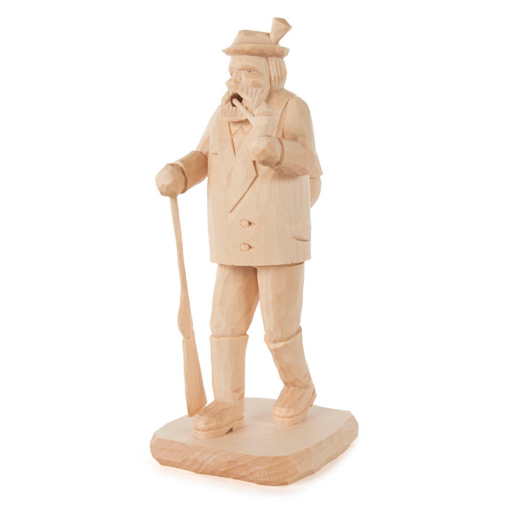 Handcarved Forester Incense Smoker 20cm – German Christmas smoker by Andreas Veit