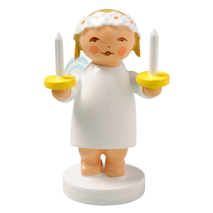 WENDT & KÜHN Goodwill Snowflake Blonde Angel Figurine Candles – Christmas ornament