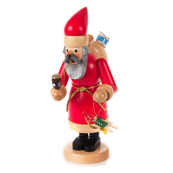 Toy Carrying Santa Smoker | 25cm – German Christmas smoker by Franz Karl