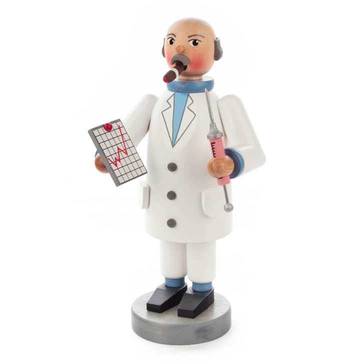 Doctor with Shot Incense Smoker | 22cm – alternate view of the German Christmas smoker