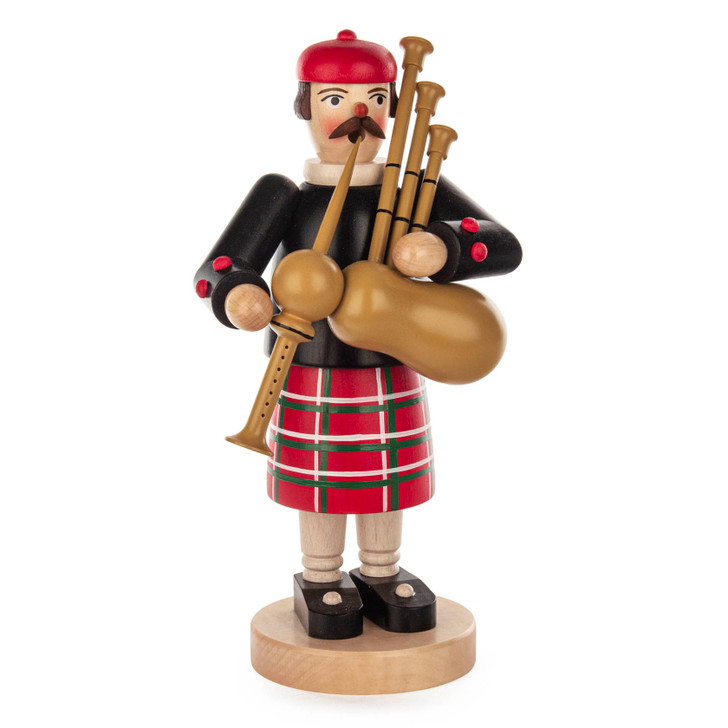 Scottish Bag Pipe Player | 23cm – German Christmas smoker by Franz Karl