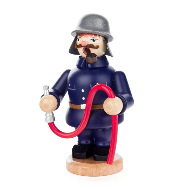 Miniature Fire Fighter Incense Smoker 13cm – German Christmas smoker by Ginetta Groschl