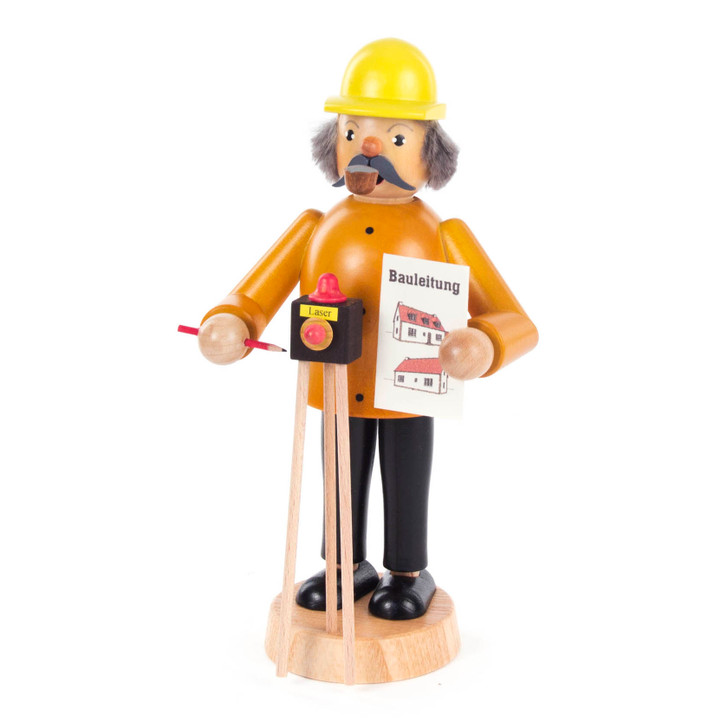 Construction Supervisor - Site Manager Incense Smoker – alternate view of the German Christmas smoker