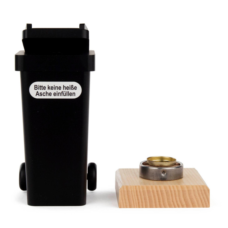 Smoking Dustbin Incense Smoker | 5.9 Inches Tall – alternate view of the German Christmas smoker