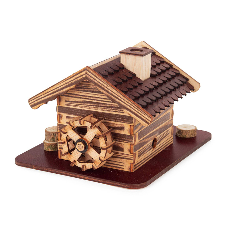 Wood Craftman's Workshop Cabin Incense Smoker