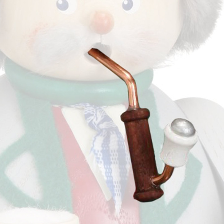 Seiffener Volkskunst Replaement Pipe for 125xx, 126xx, 127xx – detail view of the German Christmas smoker