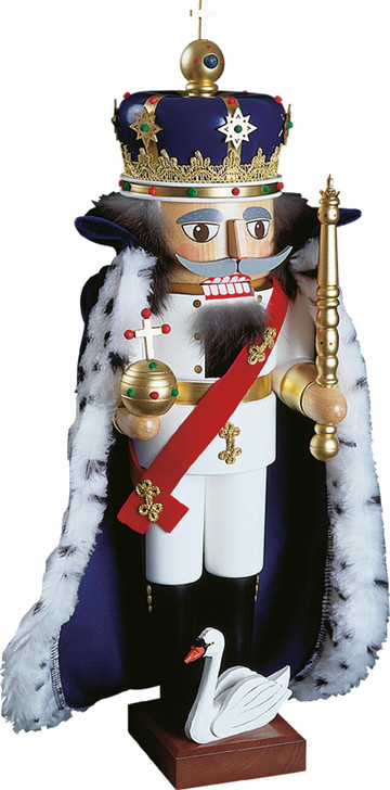 REPAIRED: King Ludwig II Nutcracker | 20.4 inches | 52cm – German nutcracker by Richard Glaesser