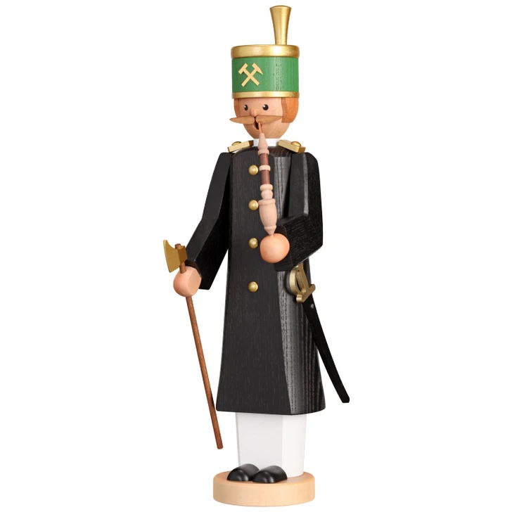 Miner German Smoker | 12.9 Inches Tall – German Christmas smoker by Seiffener Volkskunst eG