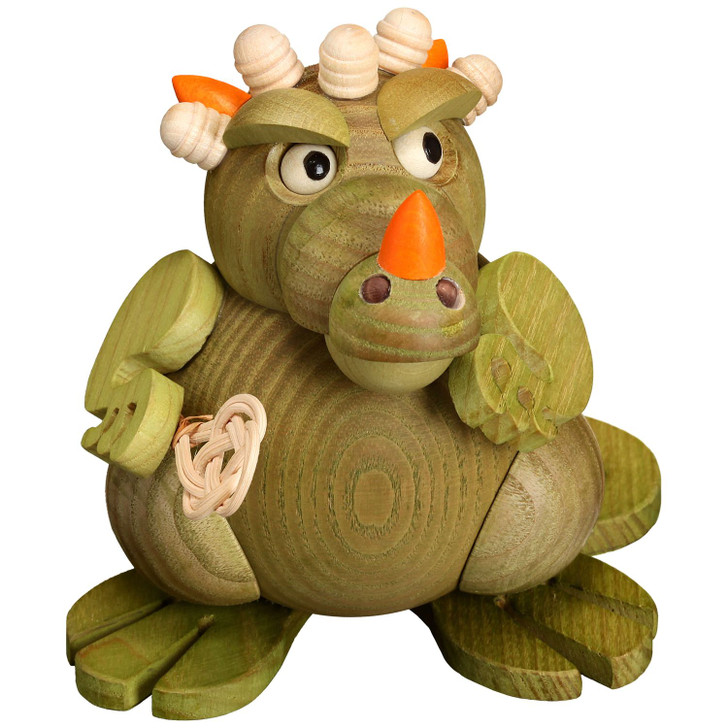Mama Dragon Incense Smoker 11cm – German Christmas smoker by Seiffener Volkskunst eG