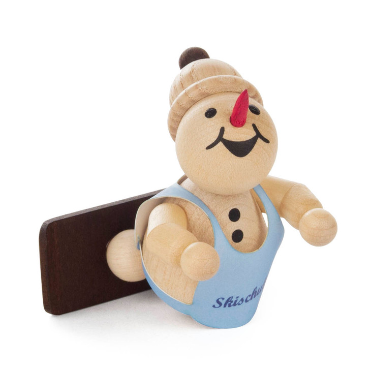 Happy Snowman Snowboarder Figurine – Christmas ornament by Wagner, Volkmar