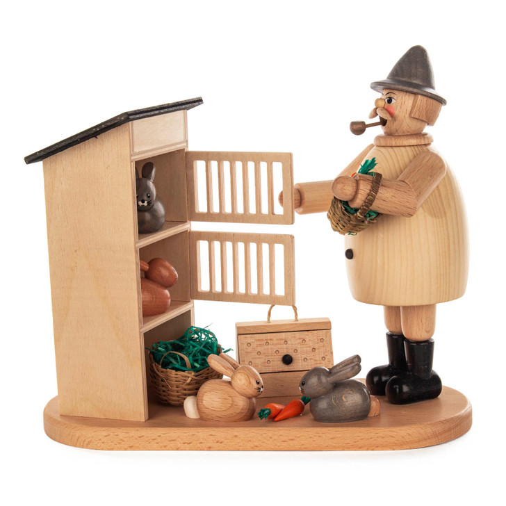 Rabbit Farmer German Incense Smoker – alternate view of the German Christmas smoker