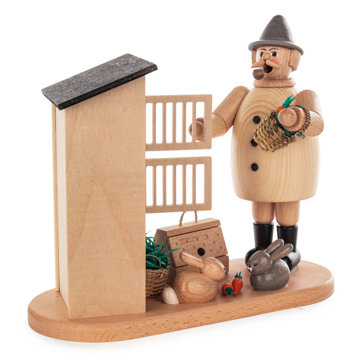 Rabbit Farmer German Incense Smoker – German Christmas smoker by Holzwaren Egermann