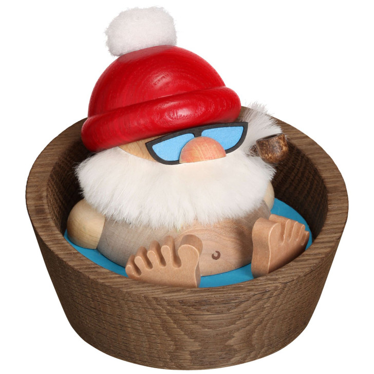 Santa in a Tub German Smoker - 3.9 Inches