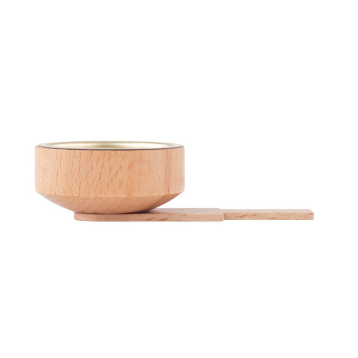 Tealight Holder Pyramid Natural Wood Candleholder – wooden candleholder by Frank Weber