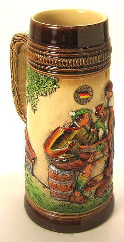Old German Beer Waitress Stein – German handcrafted gift by King Werk
