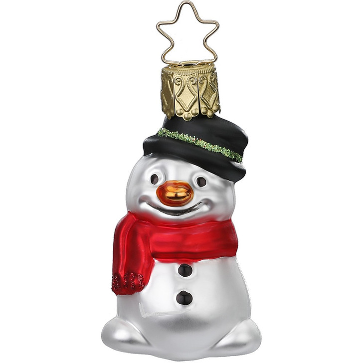 Little Snowman Glass Ornament | 2.4" 6cm – Christmas ornament by Inge-Glas