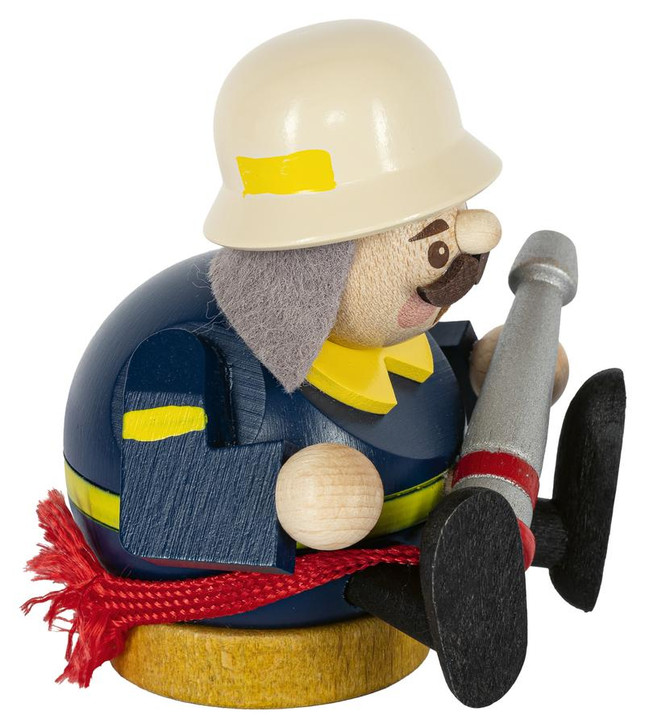 Miniature Little Fireman Smoker | 3.1 Inches Tall – alternate view of the German Christmas smoker