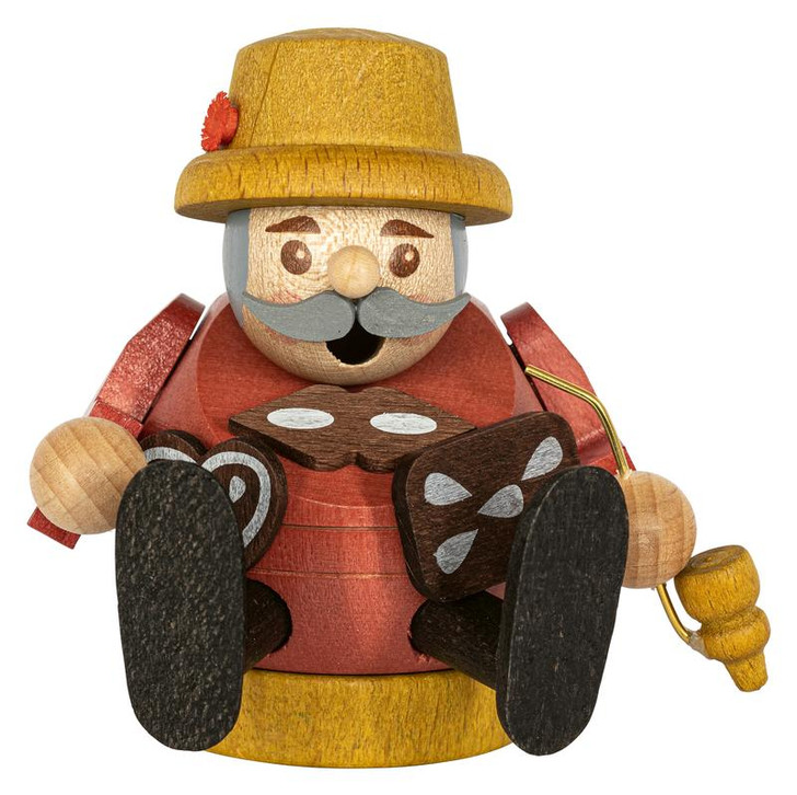 Mini Ball Smoker Gingerbread Seller Smoker | 3.1 Inches Tall – German Christmas smoker by Richard Glaesser