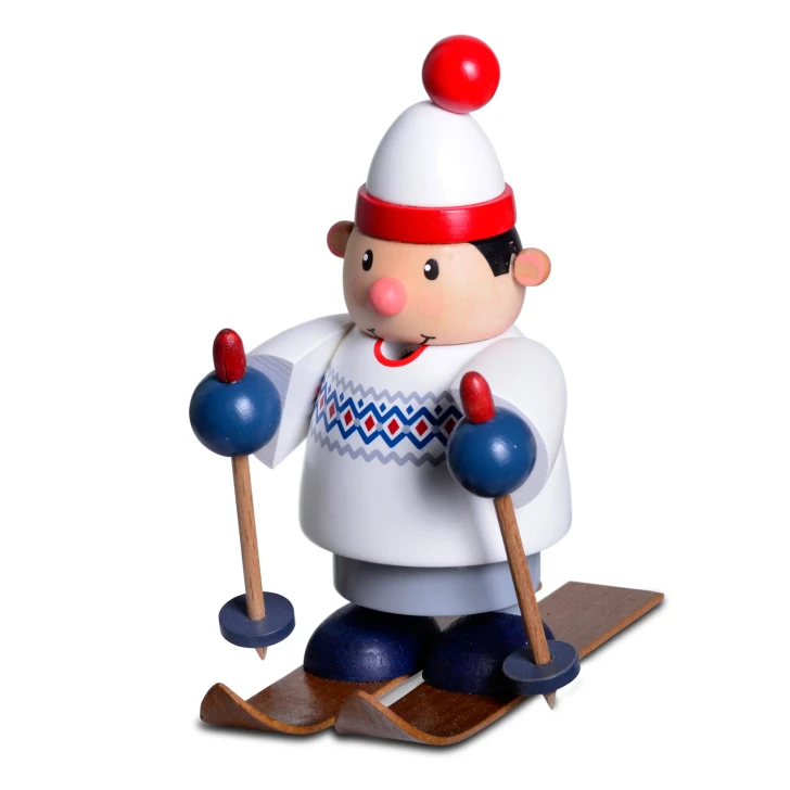 Skier Incense Smoker | 11cm – German Christmas smoker by KWO