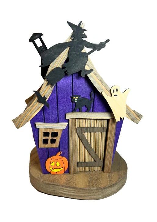 Halloween House German Incense Smoker | 7.8 Inches Tall – German Christmas smoker by Richard Glaesser