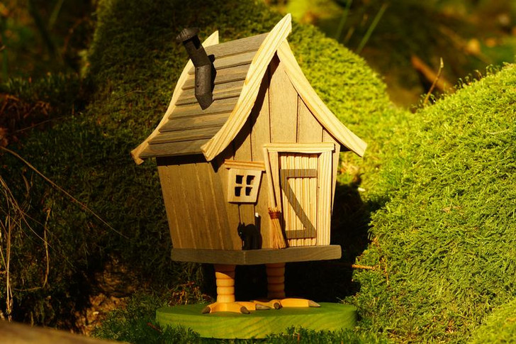 Witch's House Incense Smoker | 9.8 Inches Tall – detail view of the German Christmas smoker