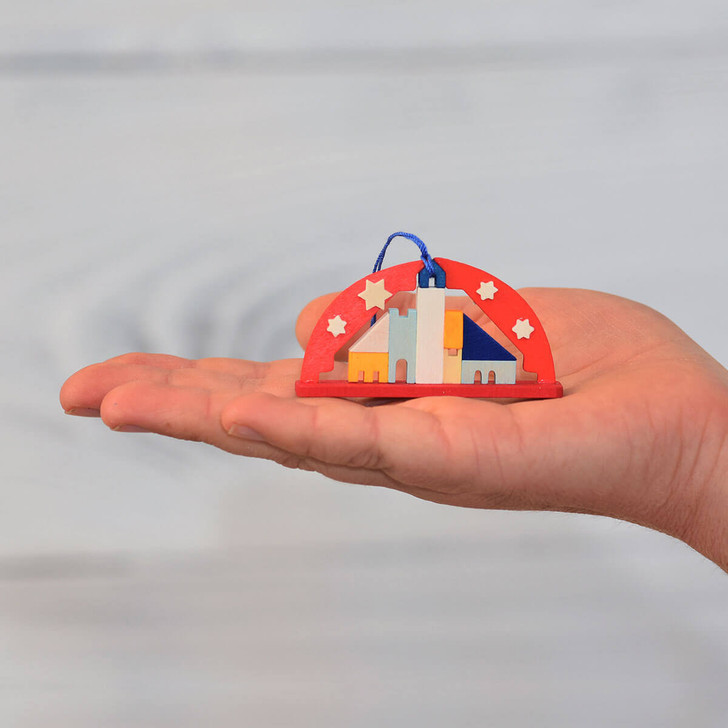 Arch Shaped Wooden Ornament | Set of 6