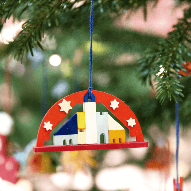 Arch Shaped Wooden Ornament | Set of 6